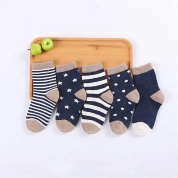 New 5 pair kids toddler socks age 1-3 years - Picture 2 of 3